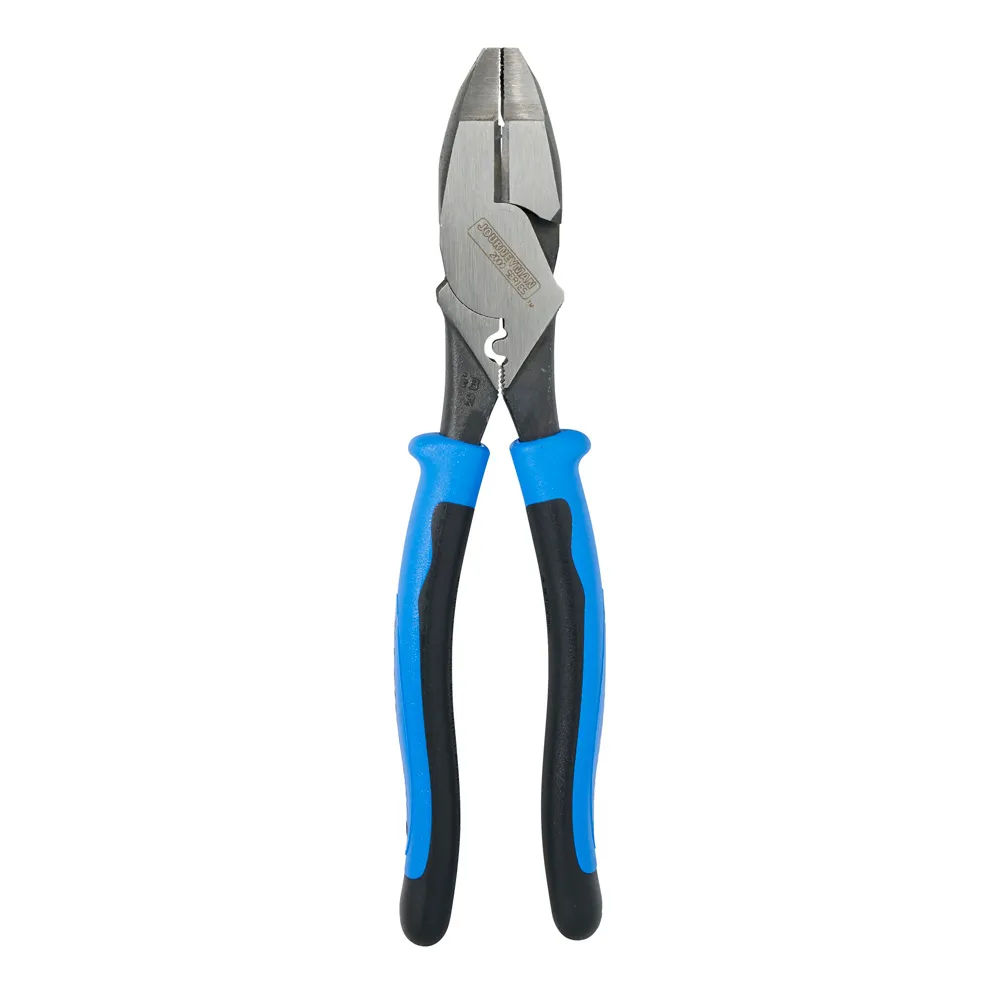 Pinzas de liniero de 241 mm con jalador de guías y ponchadora